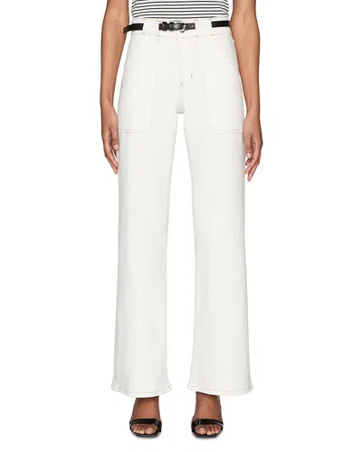Frame Modern Pocket Wide Leg Jeans In Au Natural