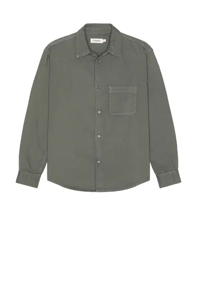 Frame Modern Shirt In Green
