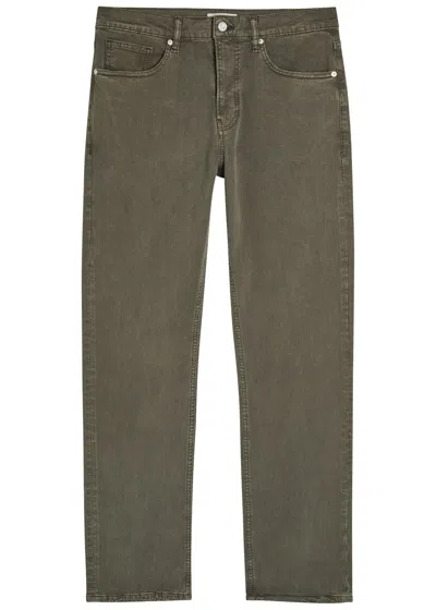 Frame Modern Slim Straight-leg Jeans In Green