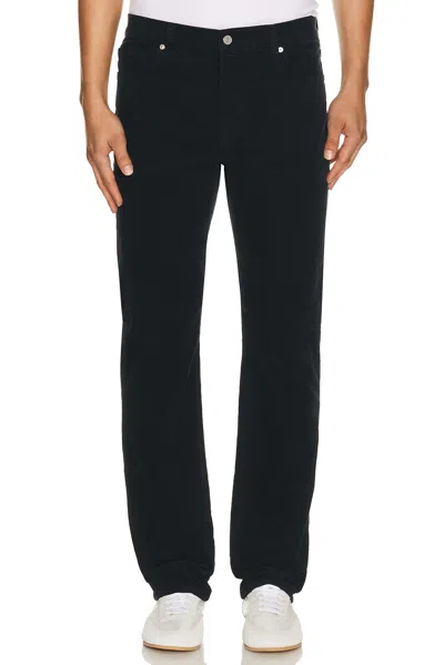 Frame Modern Straight Corduroy Pant In Blue