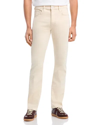 Frame Modern Straight Fit Jeans In Beige In White
