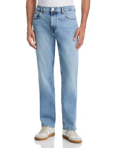 Frame Modern Straight Fit Jeans In Layover In Blue