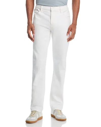 Frame Modern Straight Fit Jeans In White Grind