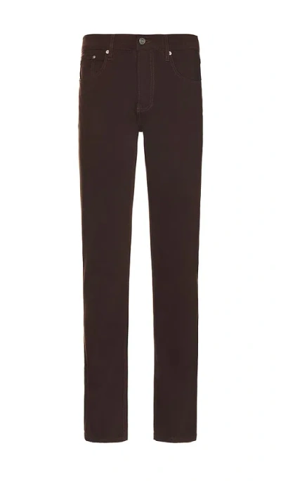 Frame Modern Straight Jean In Dark Burgundy