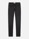 Frame Mid-rise Straight-leg Jeans In Black