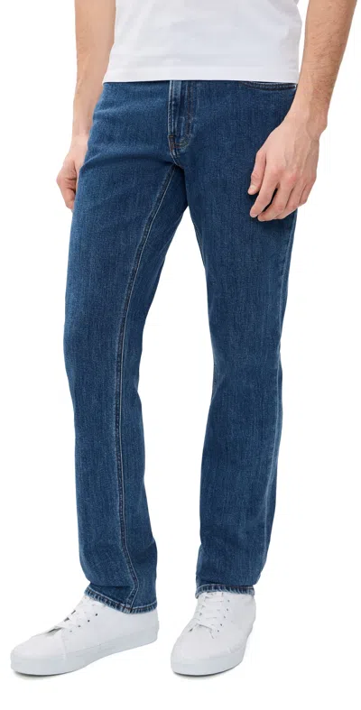 Frame Modern Straight Jeans Cavalier In Blue