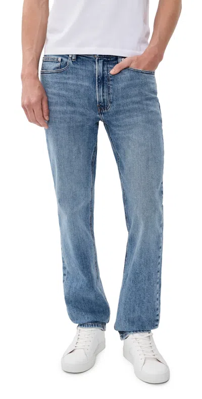 Frame Modern Straight Jeans Crosswalk In Blue