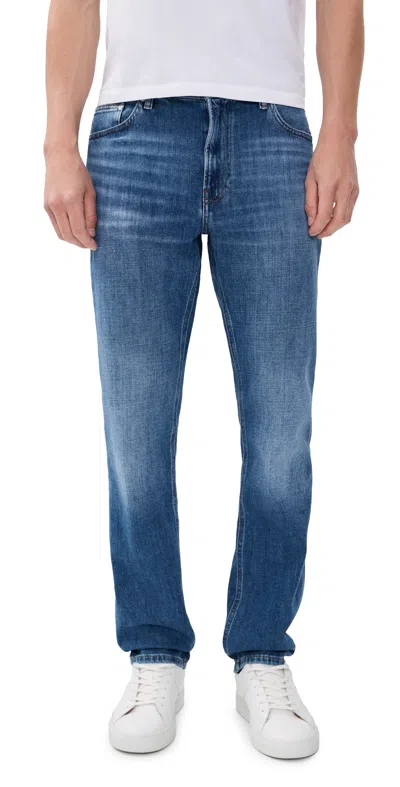 Frame Modern Straight Jeans Heatwave In Blue