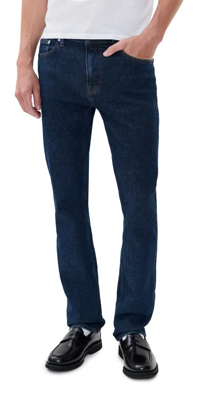Frame Modern Straight Jeans Varsity In Blue