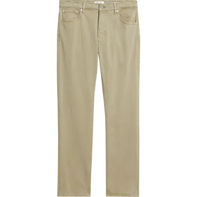 Frame Modern Straight Leg Five-pocket Twill Pants In Green