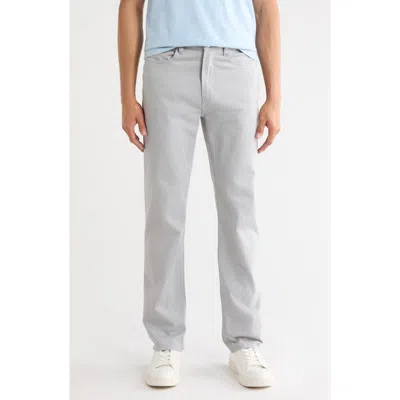 Frame Modern Straight Leg Five-pocket Twill Pants In White