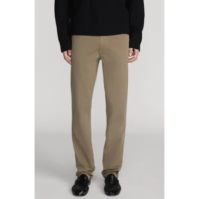 Frame Modern Straight Leg Five-pocket Twill Pants In Green