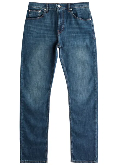 Frame Modern Straight-leg Jeans In Dark Blue