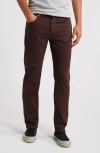 Frame Modern Straight Leg Five-pocket Twill Pants In Dark Burgundy