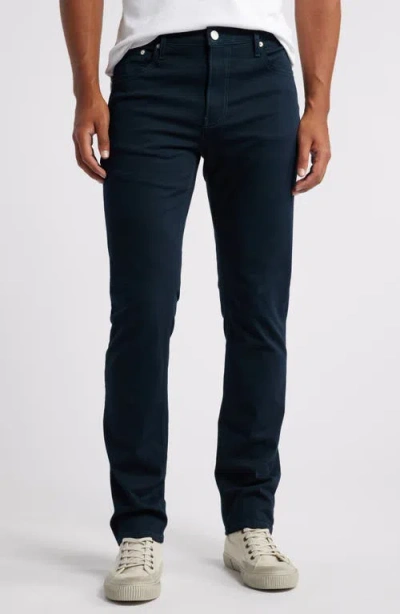 Frame Modern Straight Leg Sateen Jeans In Dark Navy
