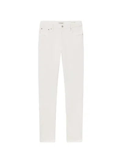Frame Modern Straight Straight-leg Jeans In White