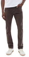 Frame Modern Straight Twill Jeans Dark Chocolate In Brown