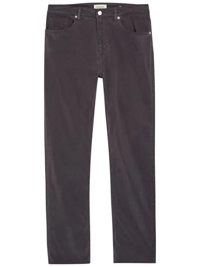 Frame Modern Straight-leg Twill Jeans In Black