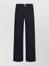 Frame Jeans Le Slim Palazzo Modernist Pocket In Black