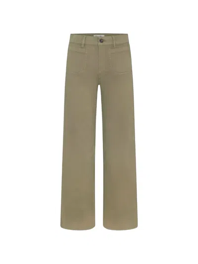 Frame Denim Le Slim Modernist Palazzo Jean In Green