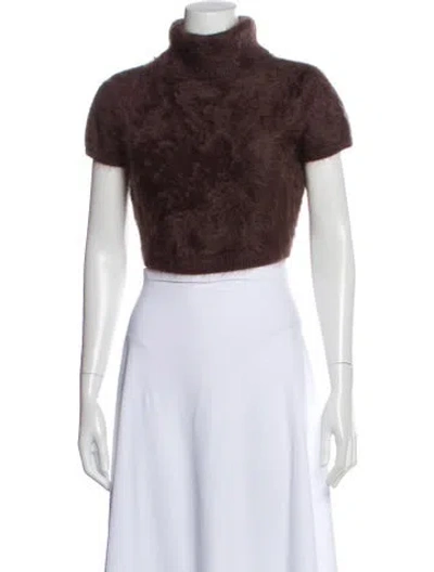 Pre-owned Frame Mohair Turtleneck Sweater In White