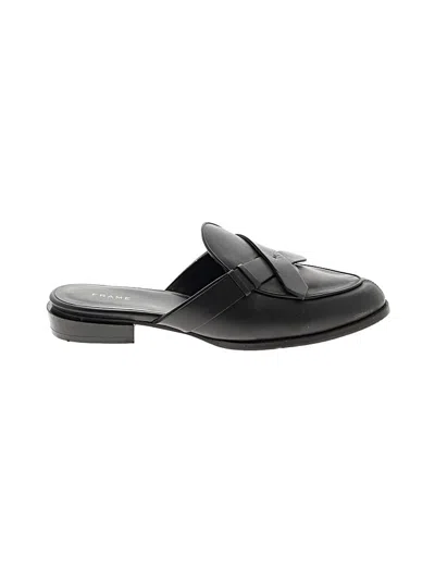 Pre-owned Frame Mule/clog In Black