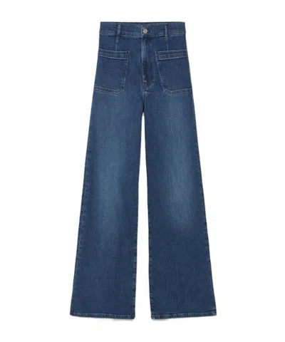 Frame Multi-pocket Denim Trousers In Blue