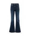 Frame Denim Le Pixie Sutherland High-rise Flare Jean In Blue