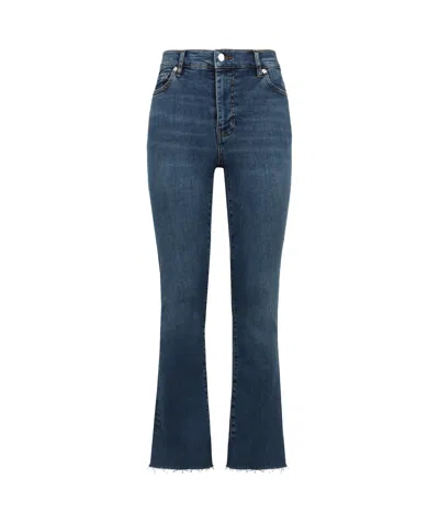 FRAME FRAME LE HIGH STRAIGHT RAW FRAY JEANS