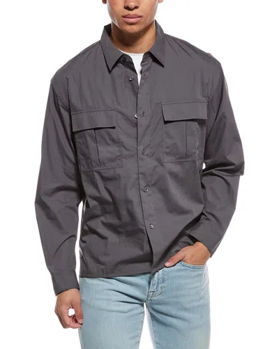 Frame Multi Pocket Shirt In Brown
