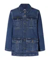 Frame Multipocket Denim Jacket In Blue