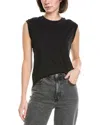 Frame Denim Le High Rise Muscle Shirt In Black