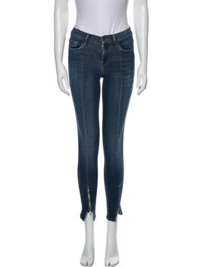 Pre-owned Frame Napa Skinny Leg Jeans In Blue