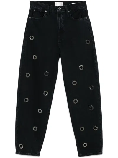 FRAME NARROW GROMMET JEANS - WOMEN'S - ORGANIC COTTON/COTTON/POLYESTER/RECYCLED COTTON