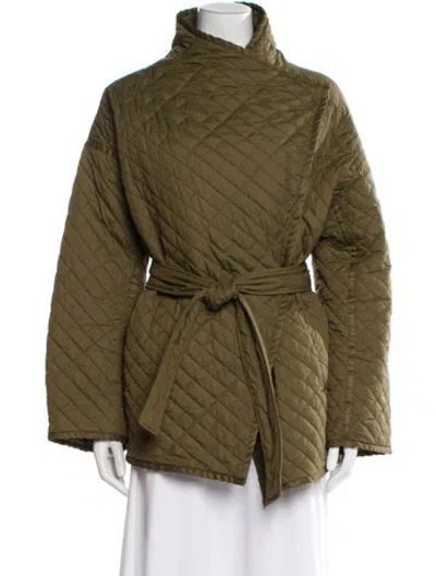 Pre-owned Frame Nylon Coat In Green