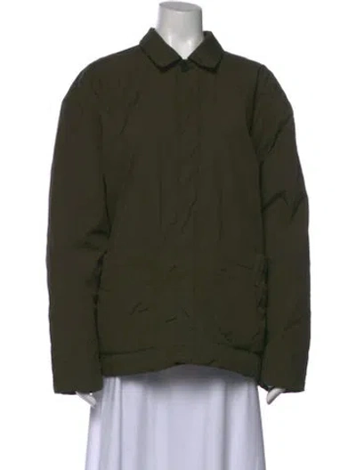 Pre-owned Frame Nylon Long Sleeve Top In Green