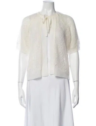 Pre-owned Frame Nylon Patterned Sweater W/ Tags In Neutrals