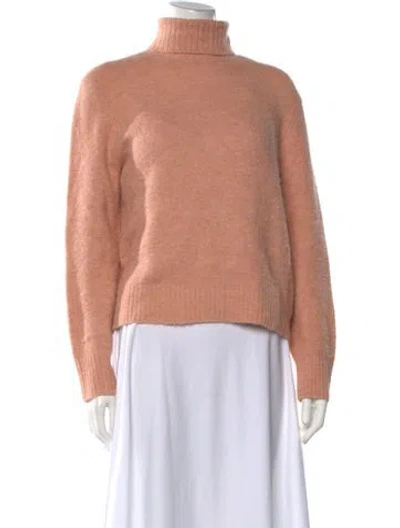 Pre-owned Frame Nylon Turtleneck Sweater In Pink