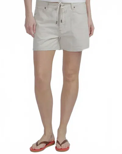 Frame Off Duty Long Hang Shorts In Natural In Neutral