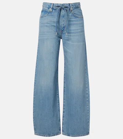 Frame Off Duty Wide-leg Jeans In Blue
