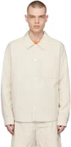 Frame Off-white Padded Jacket In White Beige