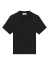 Frame Open-collar T-shirt In Black