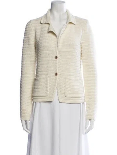 Pre-owned Frame Open Front Sweater In Neutral