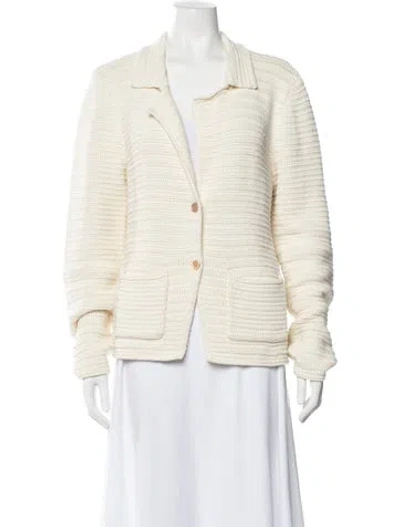 Pre-owned Frame Open Front Sweater In Neutrals