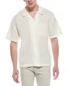 Frame Open Weave Shirt In White