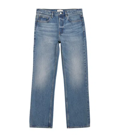 Frame Organic Cotton The Boxy Jeans In Blue