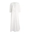 Frame Organic Cotton The Cinched Midi Dress In White