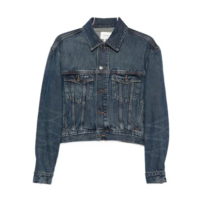 Frame Pocket Denim Jacket In Blue