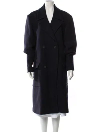Pre-owned Frame Overcoat In Black