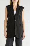 Frame Oversize Vest In Black